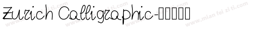 Zurich Calligraphic字体转换